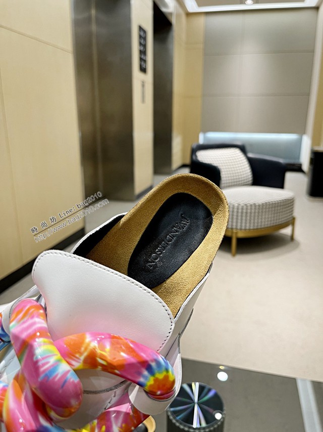 JW Anderson Chain Loafer穆勒透明樹脂扣穆勒鞋 女士半拖鞋 dx3456